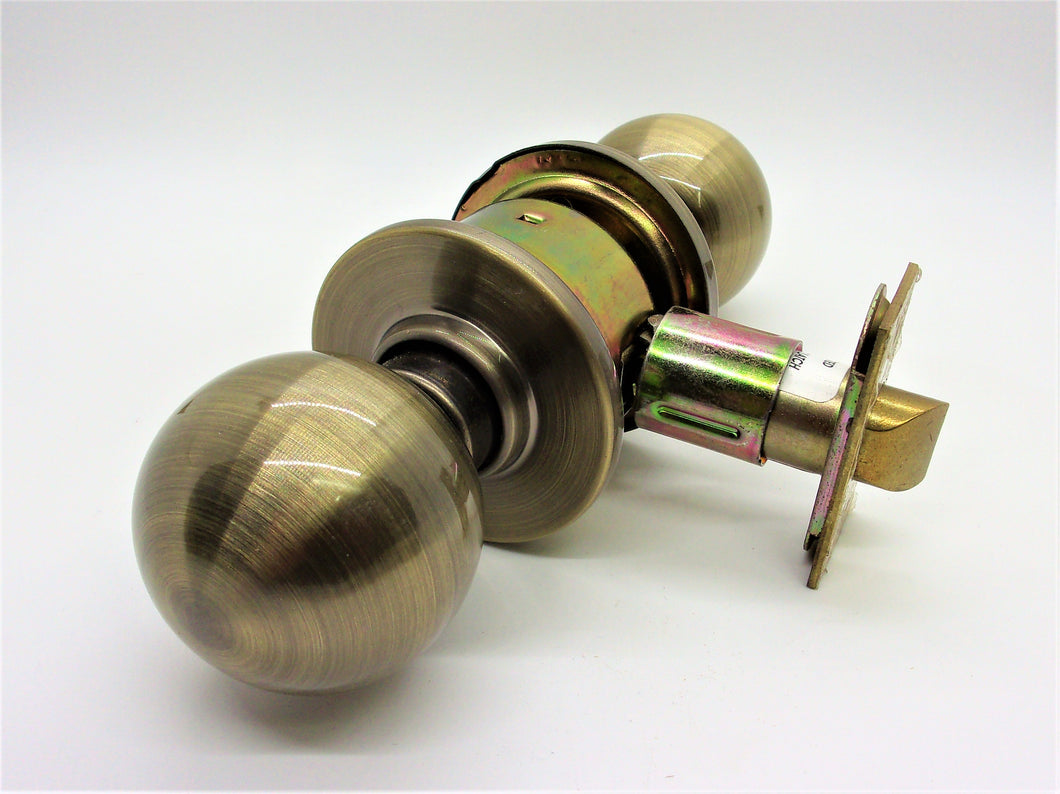 Global Door Controls Sunset Style Commercial Passage Knob in Antique Brass #GLA10SSUN-609
