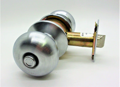 Global Door Controls Mercury Style Commercial Privacy Knob in Brushed Chrome #GLA40SMER-626