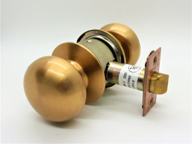 Perilla de paso comercial estilo puesta de sol de Global Door Controls en bronce satinado #GLA10SMER-612