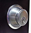 Global Door Controls - CERROJO DE UN CILINDRO, CROMO SATINADO #GLB460-626