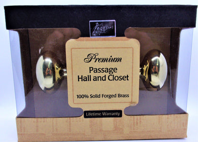 Handley Premium - Pasaje para Recibidor y Closet, 100% Latón Macizo Forjado
