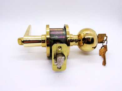 Weiser Lock NLA, 530, H/K, 3, KA4, BX Keyed Entry Lever Set, Polished Brass