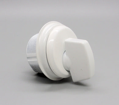 Global Door Controls TH1100-ZT-WH Pulsador de zinc en blanco,