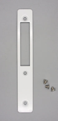 Global Door Controls - Placa frontal de cerrojo embutido, TH1100-FP1-WH