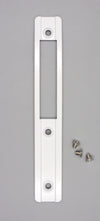 Global Door Controls - Placa frontal de cerrojo embutido, TH1100-FP1-WH