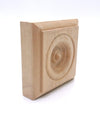 3/4x2-1/2x2-1/2 Raw Alder Rosette
