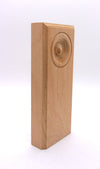3/4x2-1/2x6 Raw Alder Bullseye Plinth Block