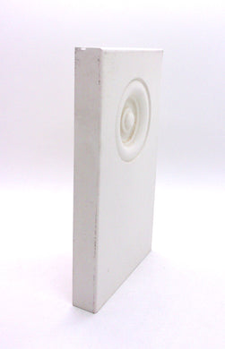 4x7 MDF Primed Bullseye Plinth Block