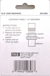 Arandelas de junta deslizante de 1-1/4 pulgadas LDR Industries LDR 505 6500, paquete de 3 unidades