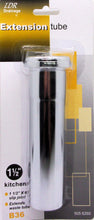 Cargar imagen en el visor de la galería, LDR Industries 505 6260 Tubo de extensión de 1-1/2&quot;, plateado