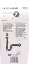 LDR Industries 505 6260 Tubo de extensión de 1-1/2", plateado