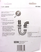 Load image into Gallery viewer, LDR 505 6000 1-1/4&quot; J-Bend Chrome Plated Brass