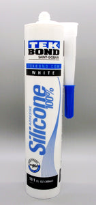 TEKBOND 10.1 Oz White Silicone Sealant (12 Pack)