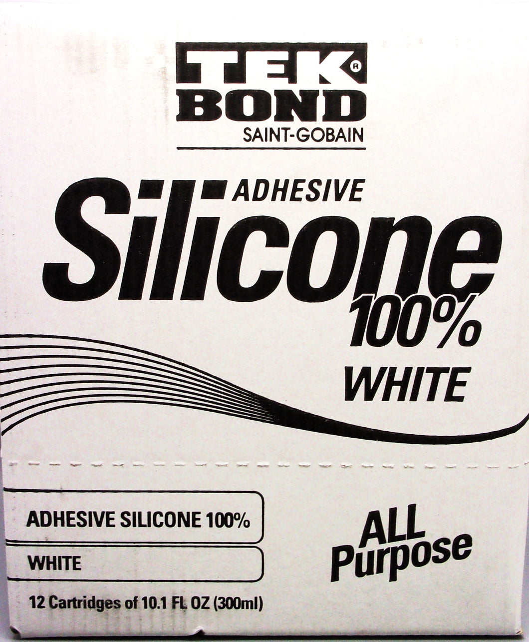 Sellador de silicona blanco TEKBOND de 10,1 onzas (paquete de 12)