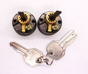 General Lock - 2 Mortise lock cylinders with keyed alike keys, (2- Pack)