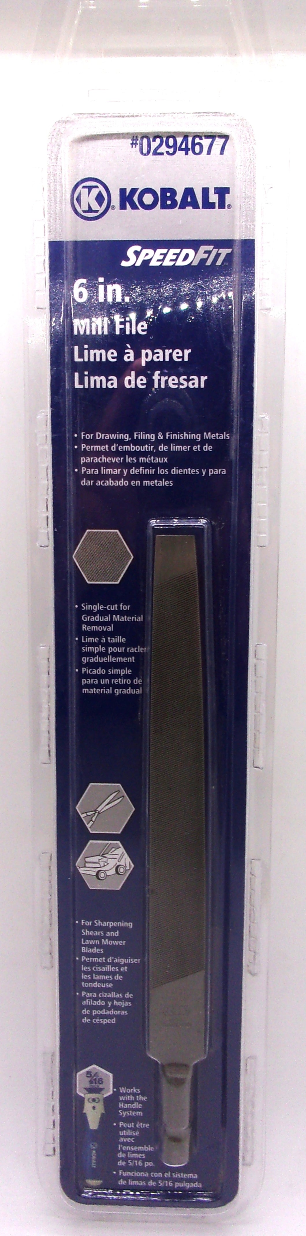 KOBALT Mill File 6 Inch  #0294677