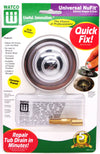 Watco Universal NuFit Push Pull Bathtub Stopper with Grid Strainer and Silicone, Two Pins in Chrome Plated
