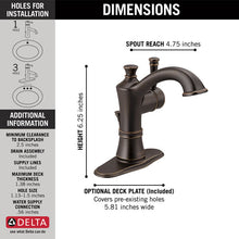 Load image into Gallery viewer, Delta - VALDOSTA Single Handle Centerset Faucet In Venetian Bronze