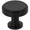1-1/4" Diameter Matte Black Richard Cabinet Knob #171MB