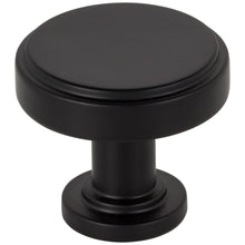Load image into Gallery viewer, 1-1/4&quot; Diameter Matte Black Richard Cabinet Knob #171MB