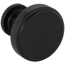 Load image into Gallery viewer, 1-1/4&quot; Diameter Matte Black Richard Cabinet Knob #171MB