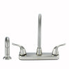 Wasserman 23073124 - Non Metallic High Spout Double Handle Washerless with Spray
