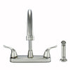 Wasserman 23073124 - Non Metallic High Spout Double Handle Washerless with Spray