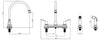 Wasserman 23157143 - Hybrid Metal Deck Faucet Double Handle w. Spray