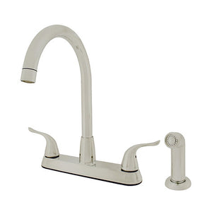 Wasserman 23157143 - Hybrid Metal Deck Faucet Double Handle w. Spray