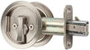 Citiloc Round Bed/Bath Privacy Pocket Door Latch Satin Nickel