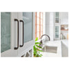Tirador de gabinete Loxley negro mate de centro a centro de 96 mm #329-96MB