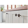 1-1/2" Rounded Rectangle Overall Length Satin Nickel Loxley Cabinet Knob