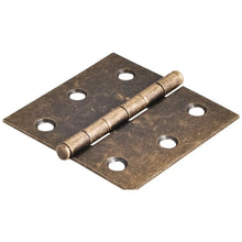 Cargar imagen en el visor de la galería, Bisagra de Tope de 2-1/2" x 2-1/2" de Latón Antiguo #33524AB
