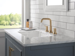 Delta - Faucet Trinsic Two Handle Widespread Bathroom Faucet #3554-CZMPU-DST