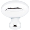 1-9/16" Overall Length Polished Chrome Football Lyon Cabinet Knob #3991PC
