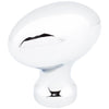 1-9/16" Overall Length Polished Chrome Football Lyon Cabinet Knob #3991PC