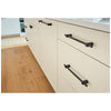 Tirador de barra de gabinete Larkin negro mate de centro a centro de 96 mm # 478-96MB