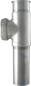 LDR Industries 505 6125 Direct Connect End Outlet Waste Tee, 1-1/2", Chrome Plated