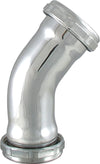 LDR Industries 505 6301 Codo de junta deslizante de 45 grados de repuesto, 1-1/4"/1-1/2", latón cromado
