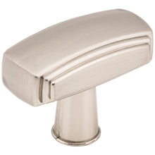 Load image into Gallery viewer, 1-9/16&quot; Overall Length Satin Nickel Rectangle Delgado Cabinet Knob (Tomlin)