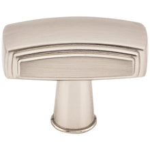 Load image into Gallery viewer, 1-9/16&quot; Overall Length Satin Nickel Rectangle Delgado Cabinet Knob (Tomlin)