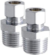 LDR - 537 7101 3/8" Comp X 1/2" Mip Straight Compresión Macho Adaptador Low Lead