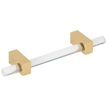 Load image into Gallery viewer, 96 mm Center-to-Center Brushed Gold Spencer Cabinet Bar Pull