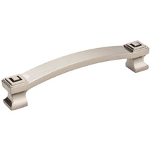 Load image into Gallery viewer, 128 mm Center-to-Center Satin Nickel Square Delmar Cabinet Pull (Tomlin)