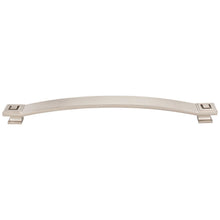Load image into Gallery viewer, 12&quot; Center-to-Center Satin Nickel Square Delmar Appliance Handle (Tomlin)