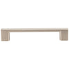 128 mm Center-to-Center Satin Nickel Square Sutton Cabinet Bar Pull #635-128SN