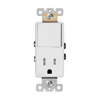 Enerlites - Combination 15A Switch/Tamper-Resistant Receptacle, Single Pole #68625-TR-W