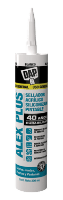 DAP® ALEX PLUS™ Sellador Acrílico Siliconizado Pintable