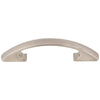 3" Center-to-Center Satin Nickel Arched Strickland Cabinet Pull, #771-3SN