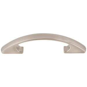 3" Center-to-Center Satin Nickel Arched Strickland Cabinet Pull, #771-3SN